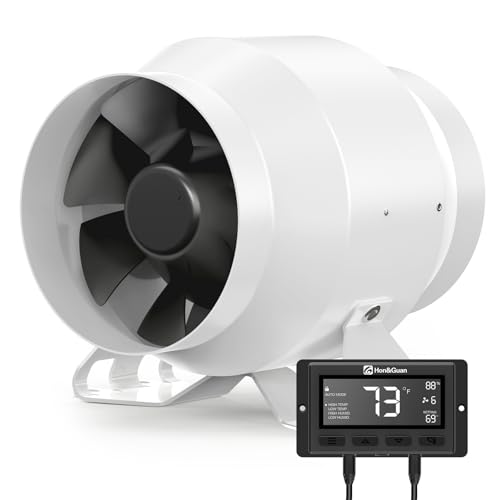Ventilator inline 100 mm HI-PE Hon&Guan cu controller inteligent, 360