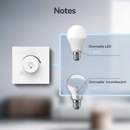 Dimmer Switch cu priza + Generic + reglaj lumina si alimentare in