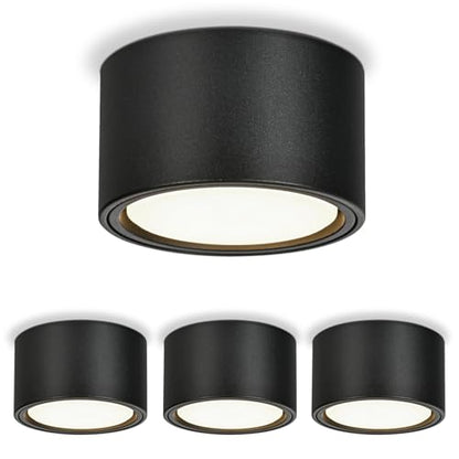 Spot LED aplicat GX53 6W 4000K 550lm negru mat KYOTECH, 4 buc