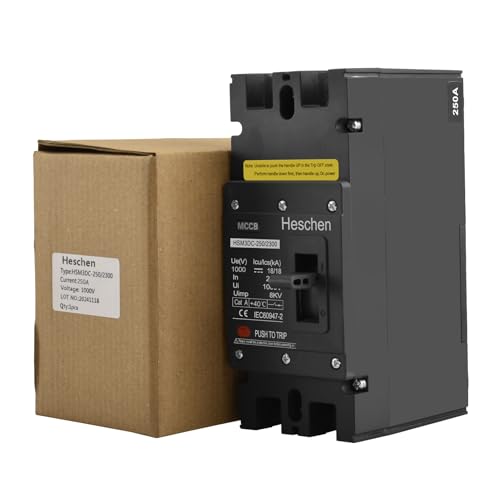 Intrerupator automat MCCB HSM3DC-250 Heschen + 2P DC1000V 250A PV