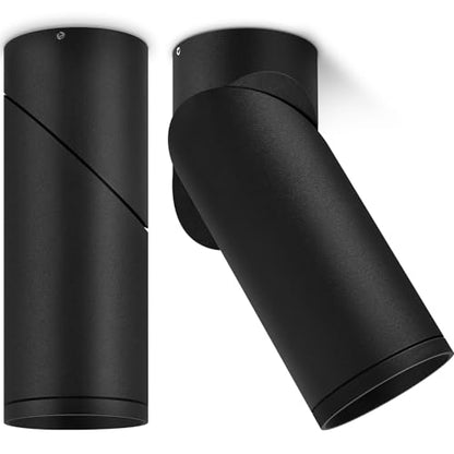 Spot LED orientabil GU10 negru 2 buc KYOTECH, aluminiu, montaj