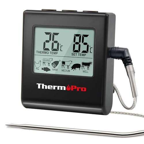 Termometru digital carne TP16B ThermoPro cu sonda inox lunga si timer