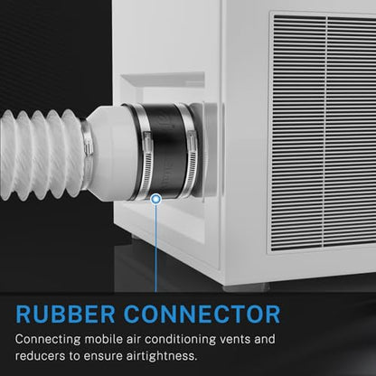 Cuplaj flexibil 150 mm Hon&Guan + manseta cauciuc, coliere inox, reduce zgomot