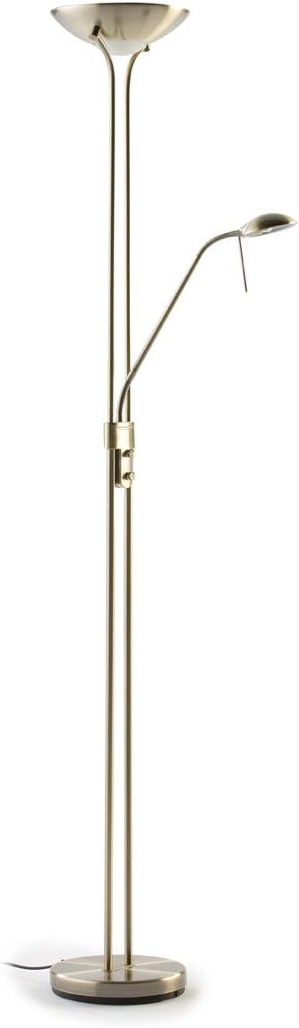 Lampa de podea Els Banys Disk LED 20 W, auriu, 180 cm