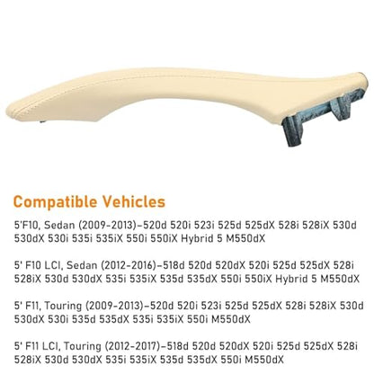 Maner interior usa dreapta F10/F11 BMW Seria 5 TTCR-II, piele bej 2010-2016
