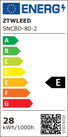 Aplica LED de interior ZTWLEED, 80 cm, 28 W, alba
