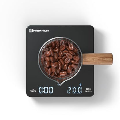 Cantar cafea Ultra Mini But Pro cu timer 2kg/0.1g + Maestri House + reincarcabil,