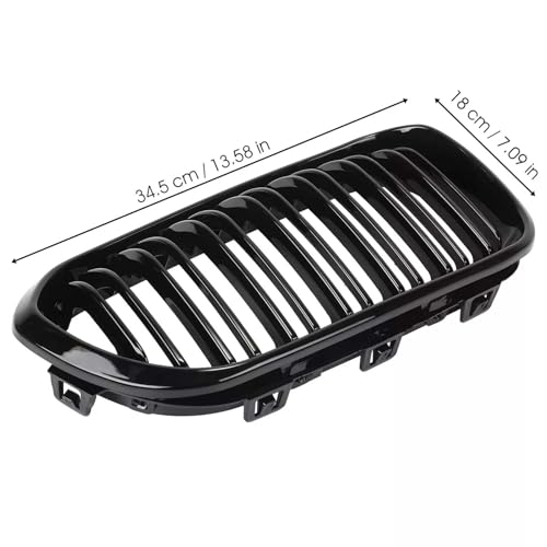 Grila fata dubla F20/F21 2015-2018 TTCR-II, finisaj gloss black