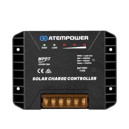 Controller MPPT 20A 12V/24V ATEM POWER + incarcare automata PV