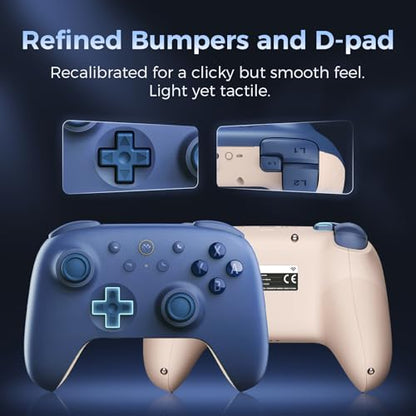 Controller 8Bitdo Ultimate 2C Bluetooth Controller Hall Effect Joysticks – Dark Blue
