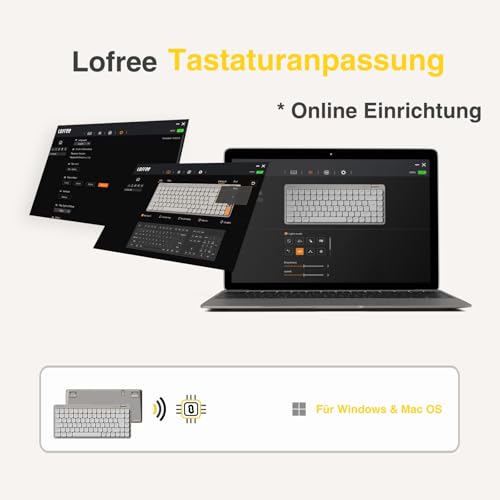 Tastatura mecanica low profile Flow Lite, 84 taste QWERTZ, wireless Bluetooth/2.4G/cablu, switch-uri schimbabile Specter Linear, reincarcabila, compatibila Win/Mac, alba
