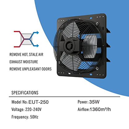 Ventilator Industrial Aygrochy 250mm 1360m³/h 35W 800 CFM