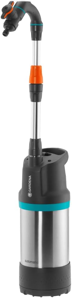 Pompa submersibila Gardena pentru butoi de ploaie 4700/2 Inox Automatic, pana la 4700 l/h, cu cablu si automatizare
