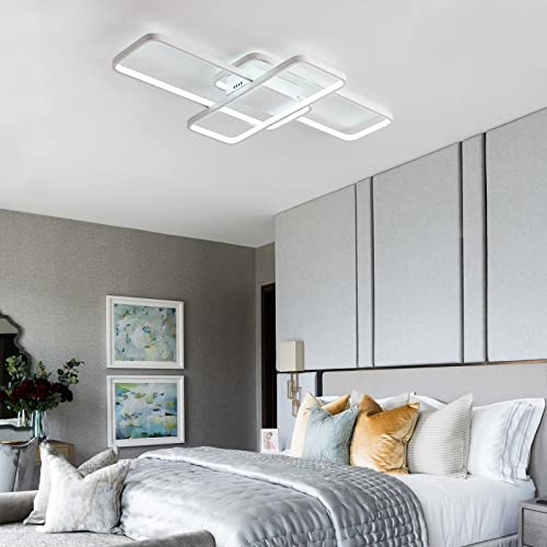 Plafoniera LED dimabila cu telecomanda 3 rame + functie night light