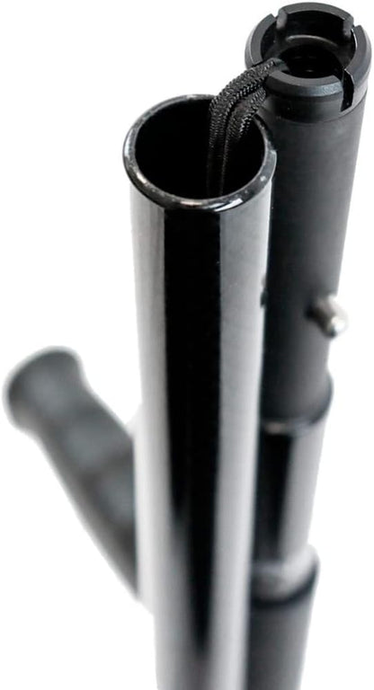 Carje pliabile KMINA din fibra de carbon, negre, set 2 bucati