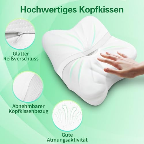 Perna ergonomica camping memory foam SAHEYER + suport gat, confort in calatorii