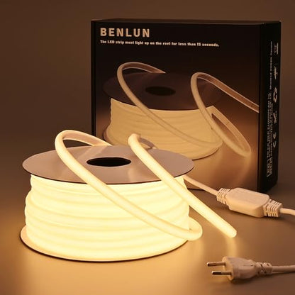 Banda LED COB 20 m 220V IP65 3000K CRI90 288LED/m, lumina uniforma