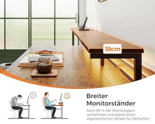 Birou gaming 140x48 cm cu LED Coleshome + USB/Prize si suport monitor