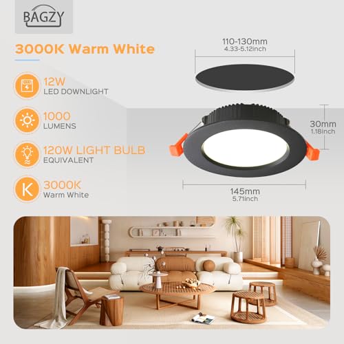 Set 10 Spoturi LED incastrabile ultra plate 9W IP44 5 set BAGZY, 4000K