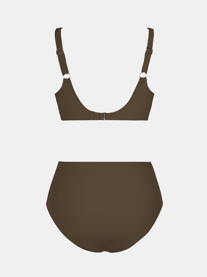 Costum de baie - S CUPSHE Bikini Set talie inalta cu sarma