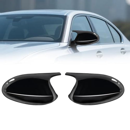 Capace oglinzi BMW Seria 3 E90/E91/E92/E93 2006-2008, negru lucios