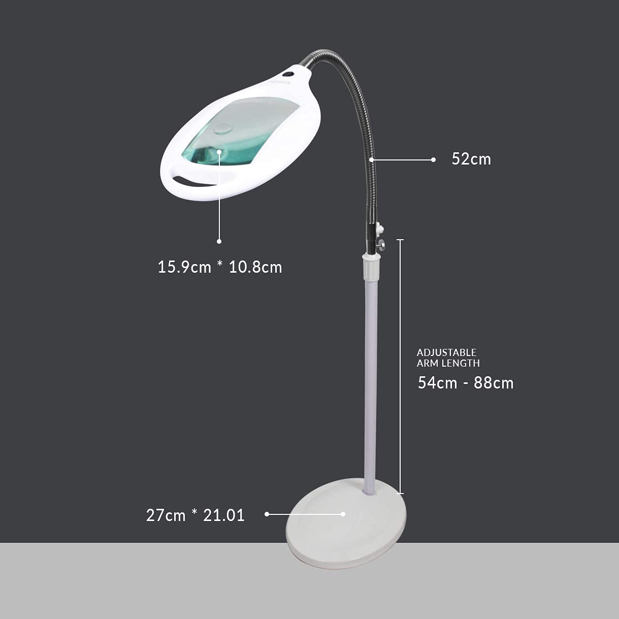 Lampa podea cu lupa bifocala Neatfi Elite HD LED 42 SMD 6500K