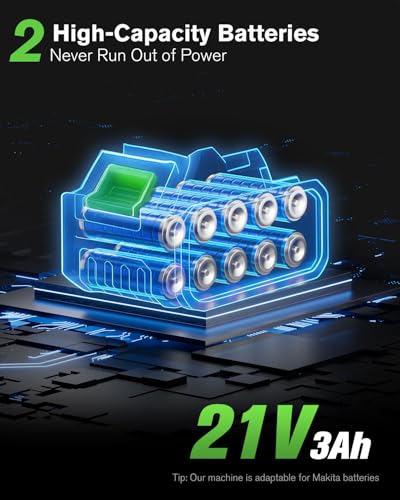 Masina de polisat auto Polizor orbital 15 mm 125 mm Ginour, 21V 2x3Ah, brushless 900W