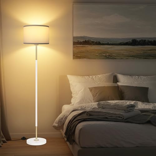 Lampa de podea OUTON dimabila, 3 temperaturi culoare, cu intrerupator de picior