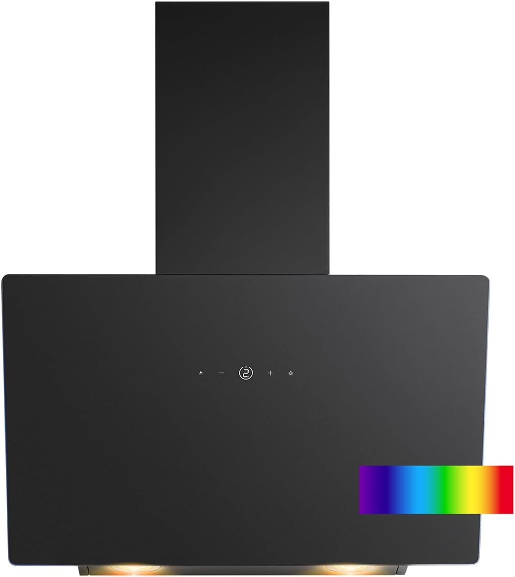Hota Bomann DU 7611 G 60 cm cu iluminare ambientala, negru mat