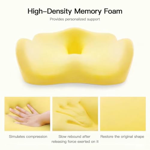 Perna scaun memory foam SOOPII - suport coccis, reducere durere, confort