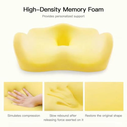Perna scaun memory foam SOOPII - suport coccis, reducere durere, confort