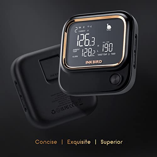 Termometru BBQ 4 sonde Bluetooth Wi-Fi INKBIRD cu app, alarme si timer