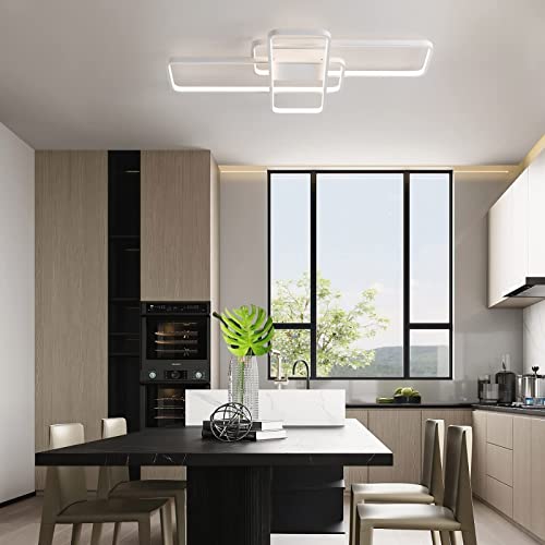 Plafoniera LED dimabila cu telecomanda 3 rame + functie night light