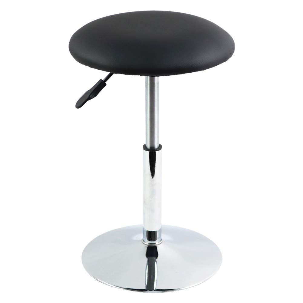 Scaun FURWOO rotund reglabil, PU leather, negru