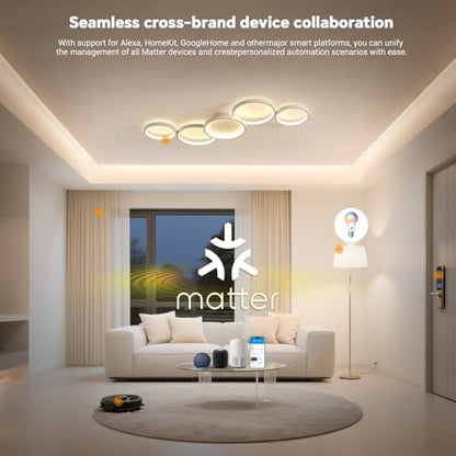 Plafoniera LED moderna 50W de 100 cm cu telecomanda si control smart