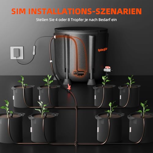 Sistem irigare automata Spider Farmer 50L, pompa 25W, senzor nivel scazut