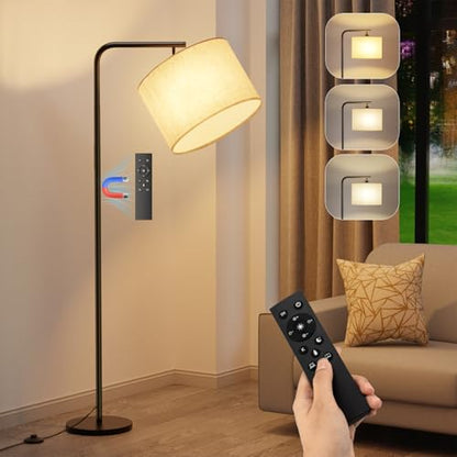 Lampa LED de podea cu telecomanda, 11 temperaturi de culoare si dimare fina