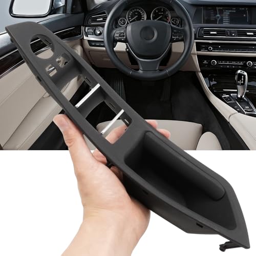 Set manere usa pentru BMW Seria 5 F10/F11 (520/530), maner interior + capace comenzi geam, partea sofer si pasager