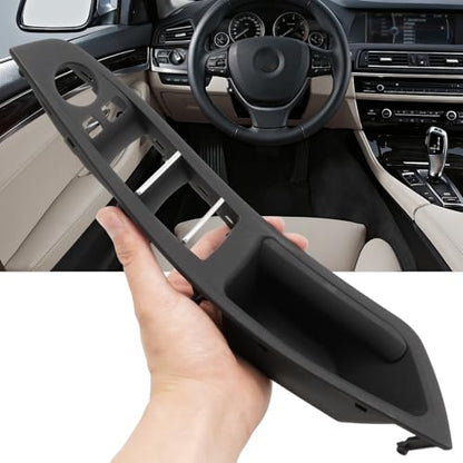 Set manere usa pentru BMW Seria 5 F10/F11 (520/530), maner interior + capace comenzi geam, partea sofer si pasager