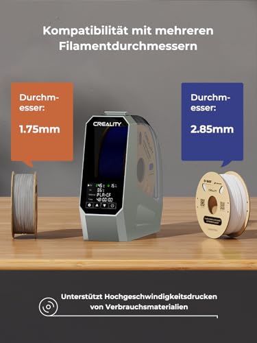 Uscator filament Space PI + Creality + Incalzire 360°, compatibil 1.75/2.85mm