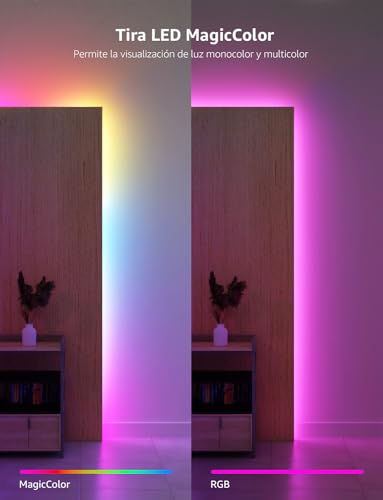 Banda LED inteligenta 5m S1 IA Connected Lepro, WiFi MagicColor, sync muzica