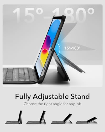 Tastatura cu husa pentru iPad Pro 12.9 ESR, stand reglabil, magnetica detasabila