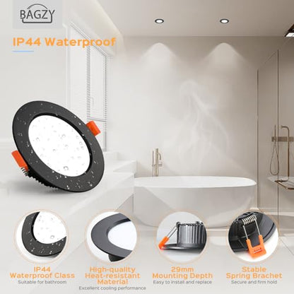 Bagzy SET 5 Spoturi Led 7W, IP44, Lumina rece 6000K si 700 lumeni