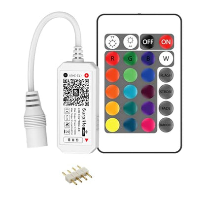 Controller WiFi RGB 4 Pin RGBZONE + RF, DC 5/12/24V, control vocal