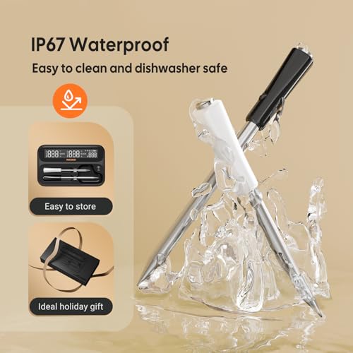 Termometru carne INT-12-BW Inkbird Bluetooth 5.4 + WiFi, IP67 waterproof