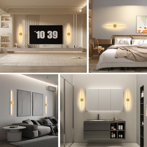 Set 2 aplice LED fara fir, cu telecomanda, dimabile, 3000-6000K si baterie 8000mAh