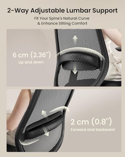 Scaun ergonomic birou EC200 ProtoArc cu suport lombar 2D si tetiera 3D