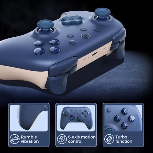 Controller 8Bitdo Ultimate 2C Bluetooth Controller Hall Effect Joysticks – Dark Blue