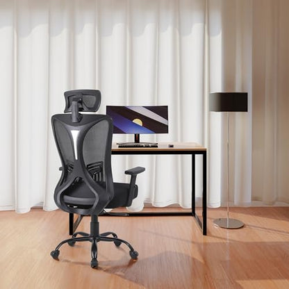 Titano FRANKFURT Scaun ergonomic de birou, sezut capitonat piele, structura ranforsata cu otel, roti 360, negru