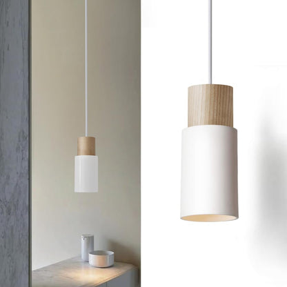 Pendul Vintage 4 lumini E27 92 cm lemn si metal negru